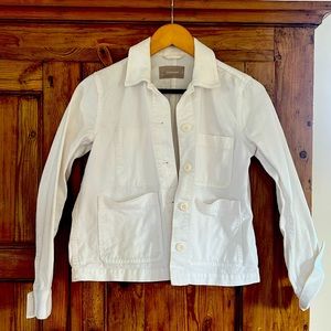 Everlane white denim Chore Jacket xxs